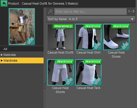 casual heat outfit contents